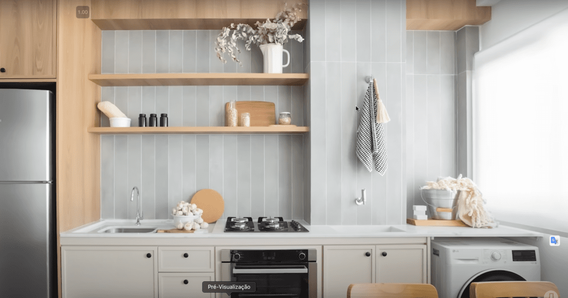 Decoração Atemporal: Transformação de Apartamento de 40m² pela DOMA Arquitetura