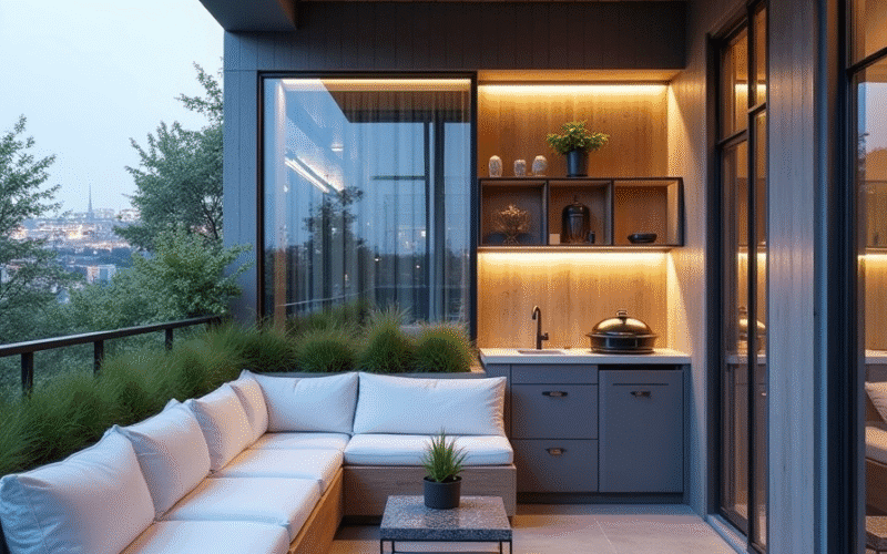 Varanda pequena, grandes ideias! Inspire-se para criar seu cantinho verde com jardinagem vertical, móveis planejados funcionais e dicas de decoração inteligente para varandas compactas. Transforme seu espaço!