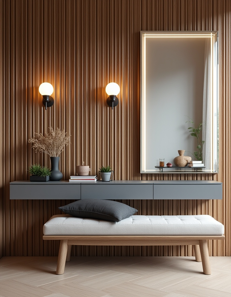 hall de entrada planejado, móveis planejados hall, otimizar hall de entrada, dicas hall de entrada, primeira impressão, organização hall, aparador hall, espelho hall, sapateira hall, Projefácil.