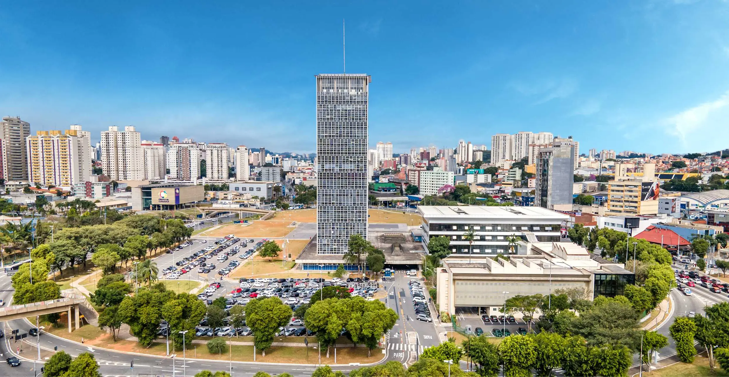 Vista da cidade de São Bernardo do Campo, SP.