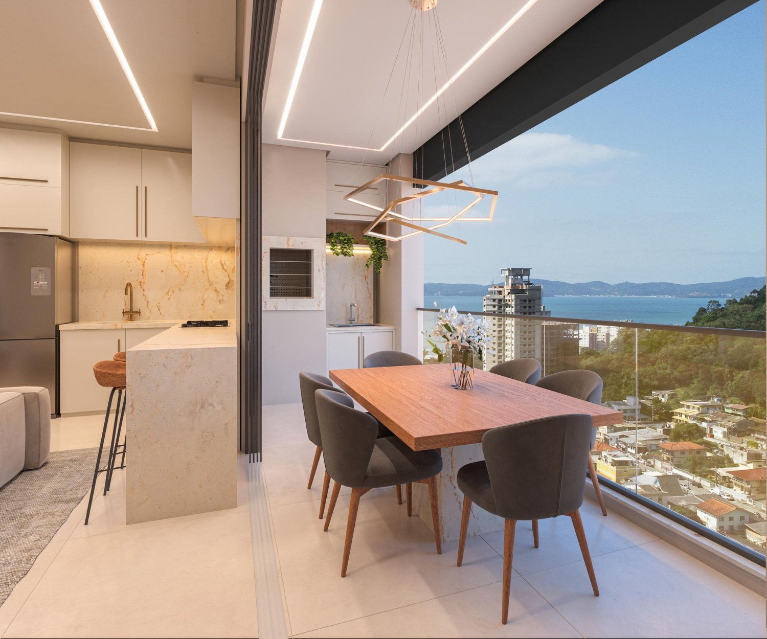 Móveis planejados perfeitamente encaixados em um ambiente, o oposto de um erro de projeto.