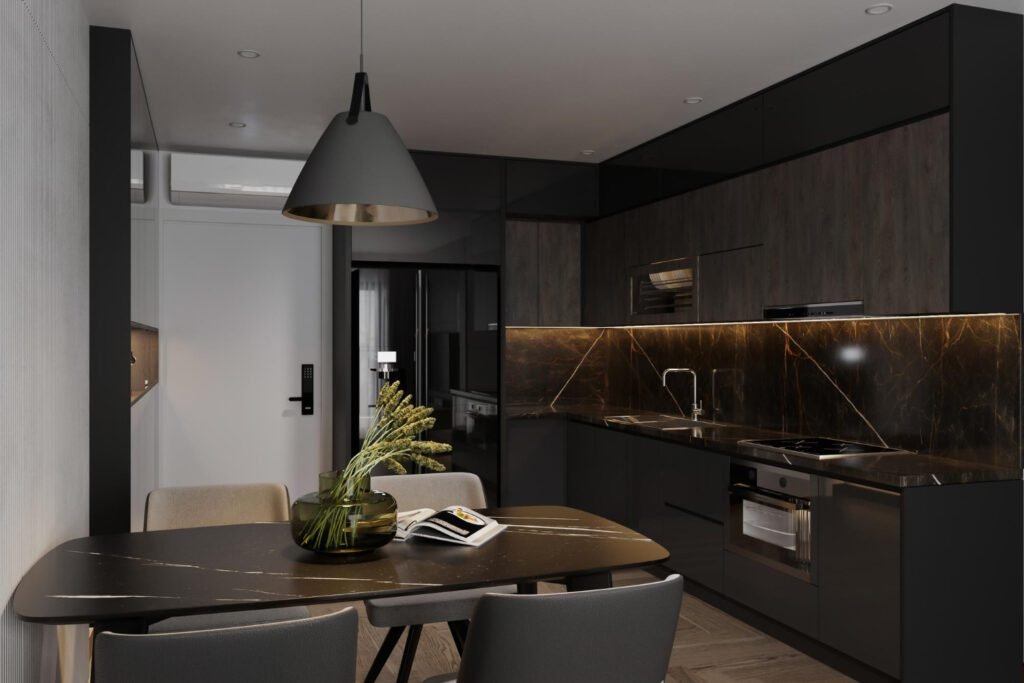 cozinha planejada sob medida para apartamento pequeno com moveis planejados 15