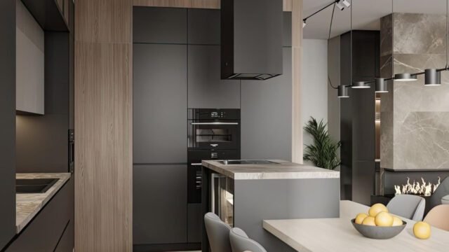 cozinha planejada sob medida para apartamento pequeno com moveis planejados