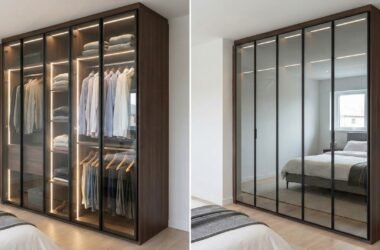 Nem Aberto, Nem Fechado Por que o Closet com Vidro Reflecta é a Tendência de 2026