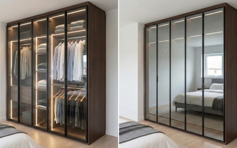 Nem Aberto, Nem Fechado Por que o Closet com Vidro Reflecta é a Tendência de 2026