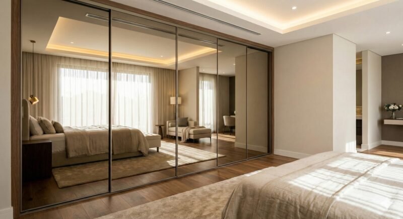 Nem Aberto, Nem Fechado Por que o Closet com Vidro Reflecta é a Tendência de 2026