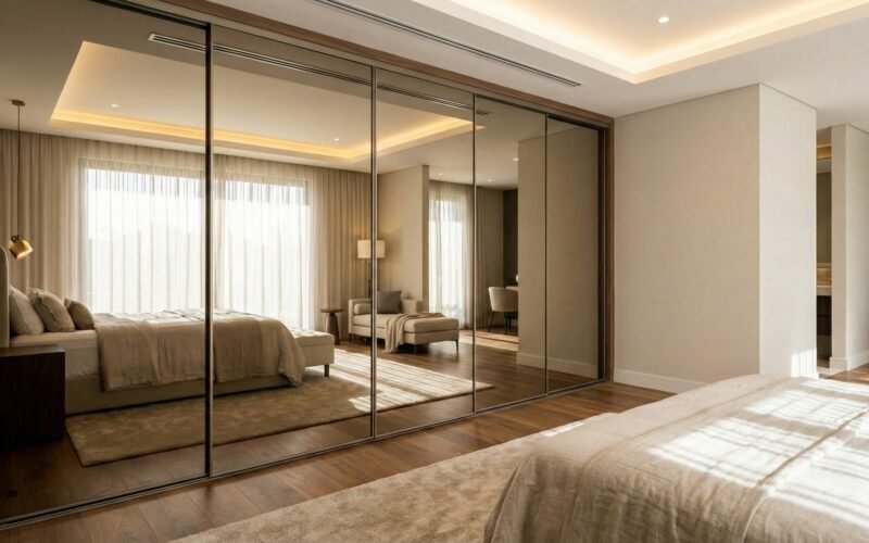 Nem Aberto, Nem Fechado Por que o Closet com Vidro Reflecta é a Tendência de 2026