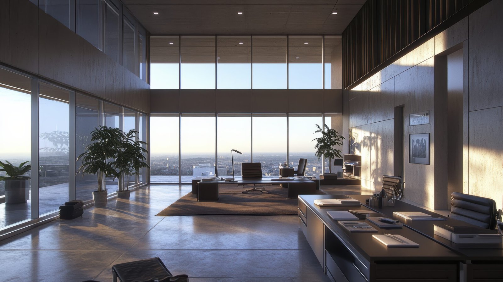 Equipe de atendimento em loja de móveis planejados.