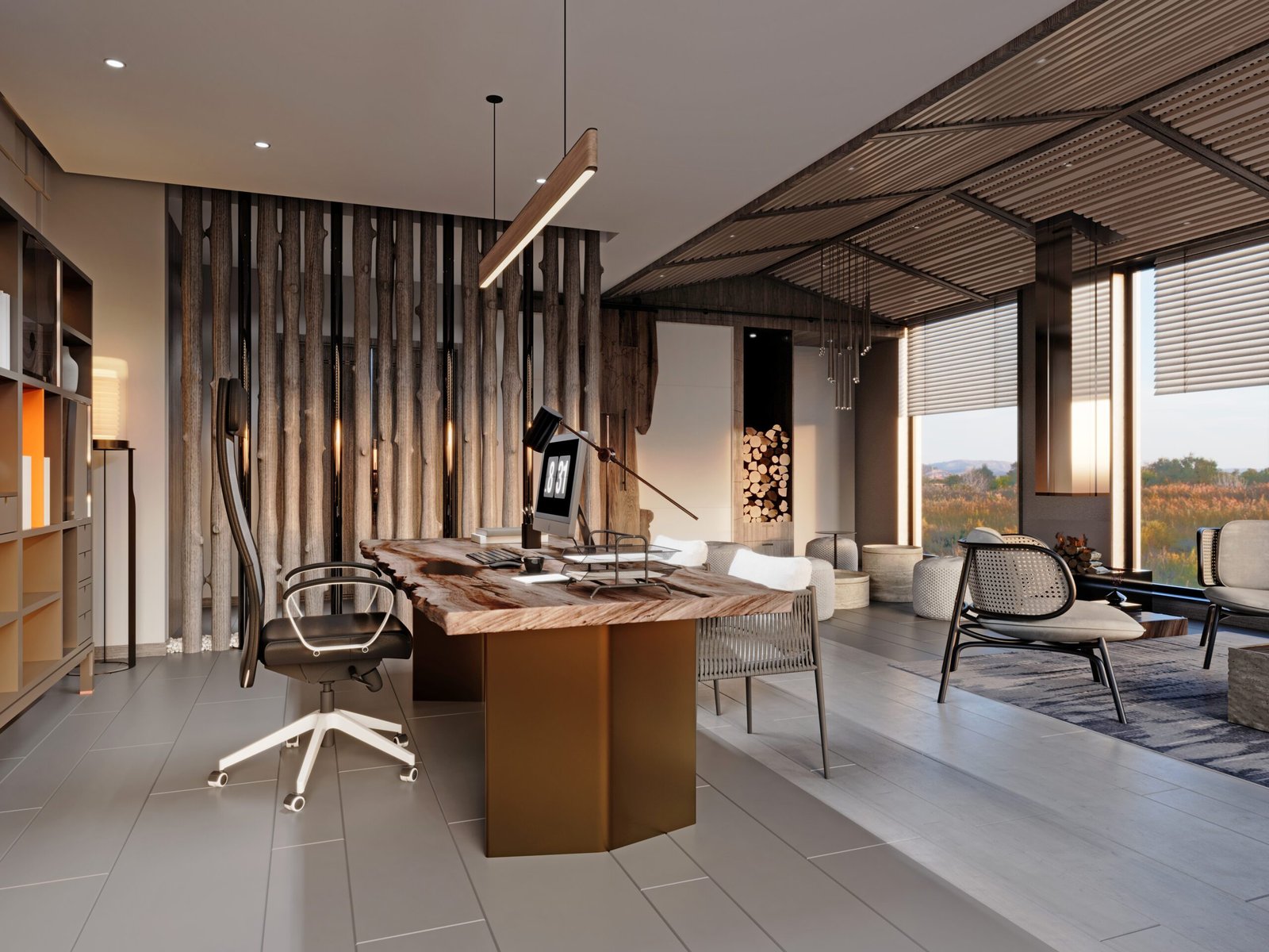 Detalhes de personalização em móveis planejados.