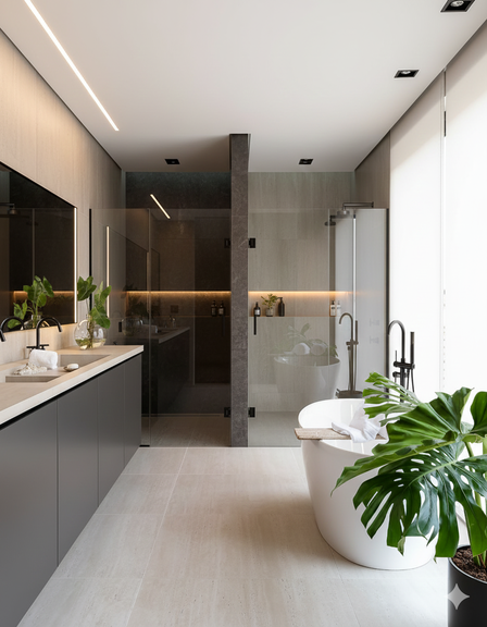 gabinete banheiro planejado, armário lavanderia apartamento, lavanderia oculta, banheiro pequeno luxo, marcenaria áreas úmidas.