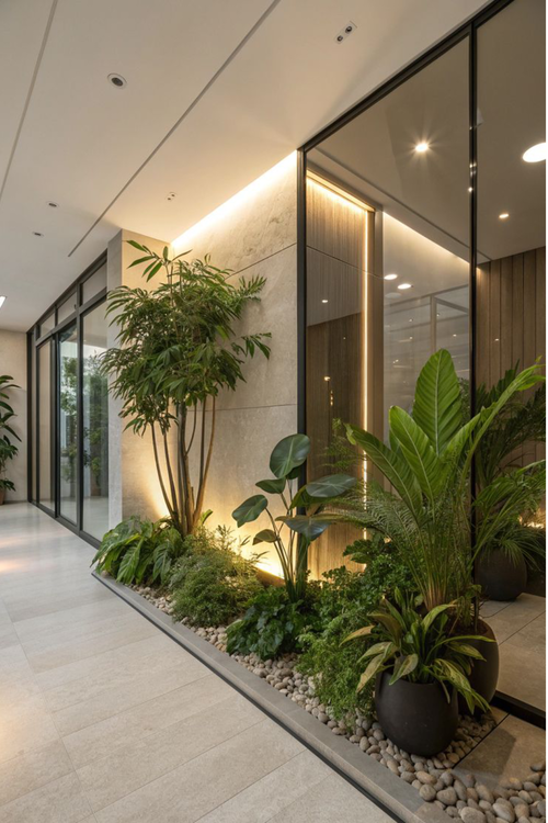 Sistema de irrigação automatizada em jardim vertical