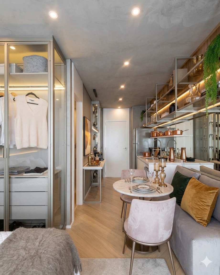 Espelhos na decoração para ampliar ambientes