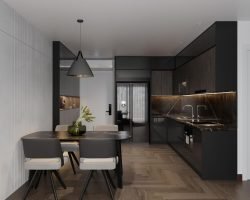 cozinha planejada sob medida para apartamento pequeno com moveis planejados